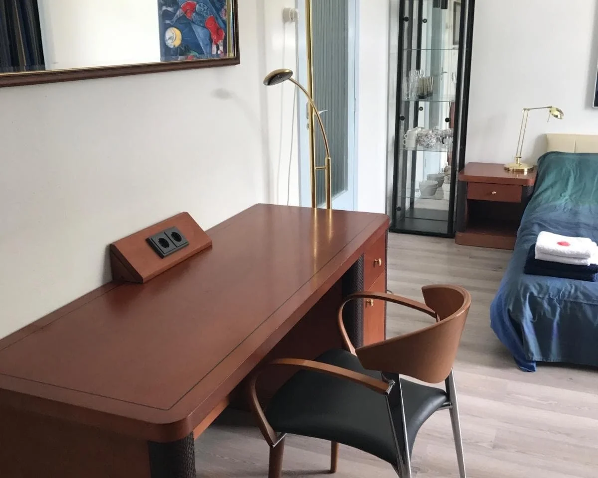 geblurde versie van de foto als achtergrond