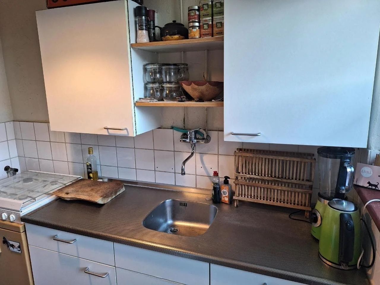 geblurde versie van de foto als achtergrond