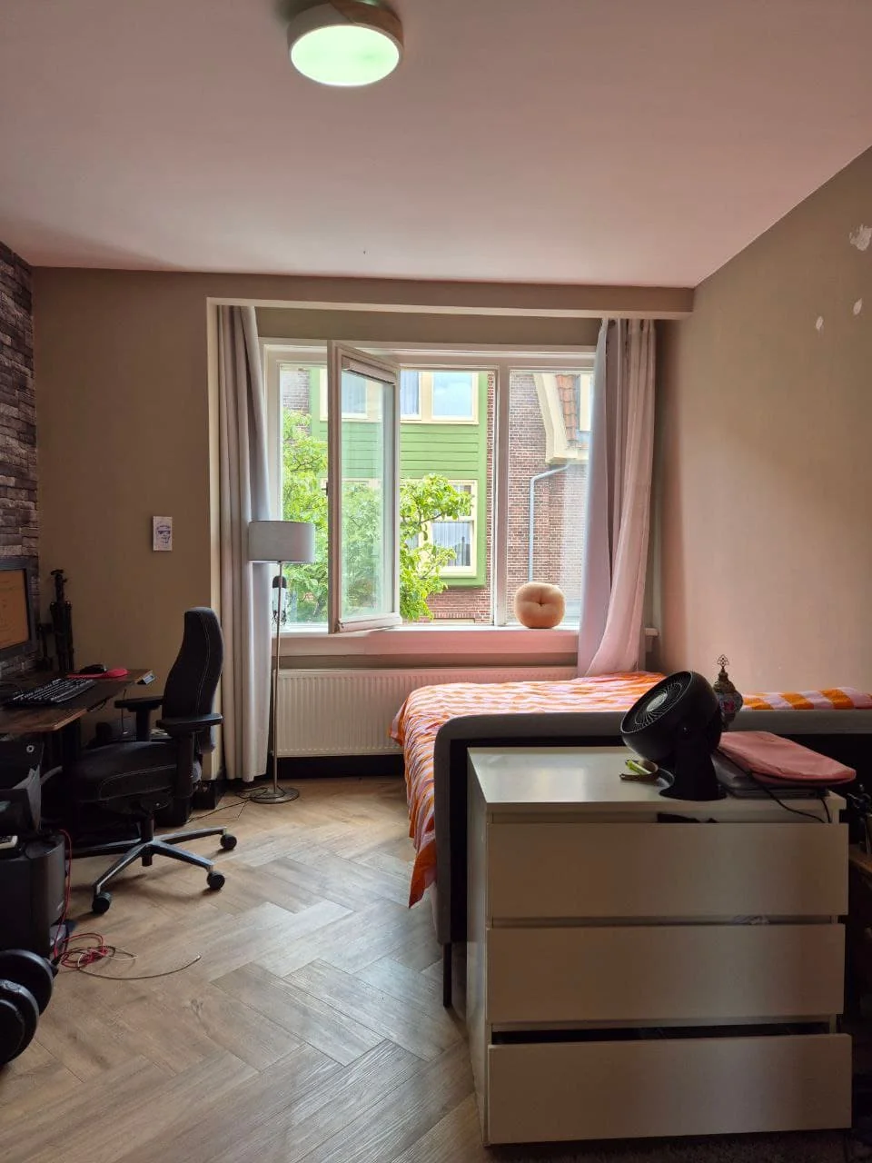 geblurde versie van de foto als achtergrond