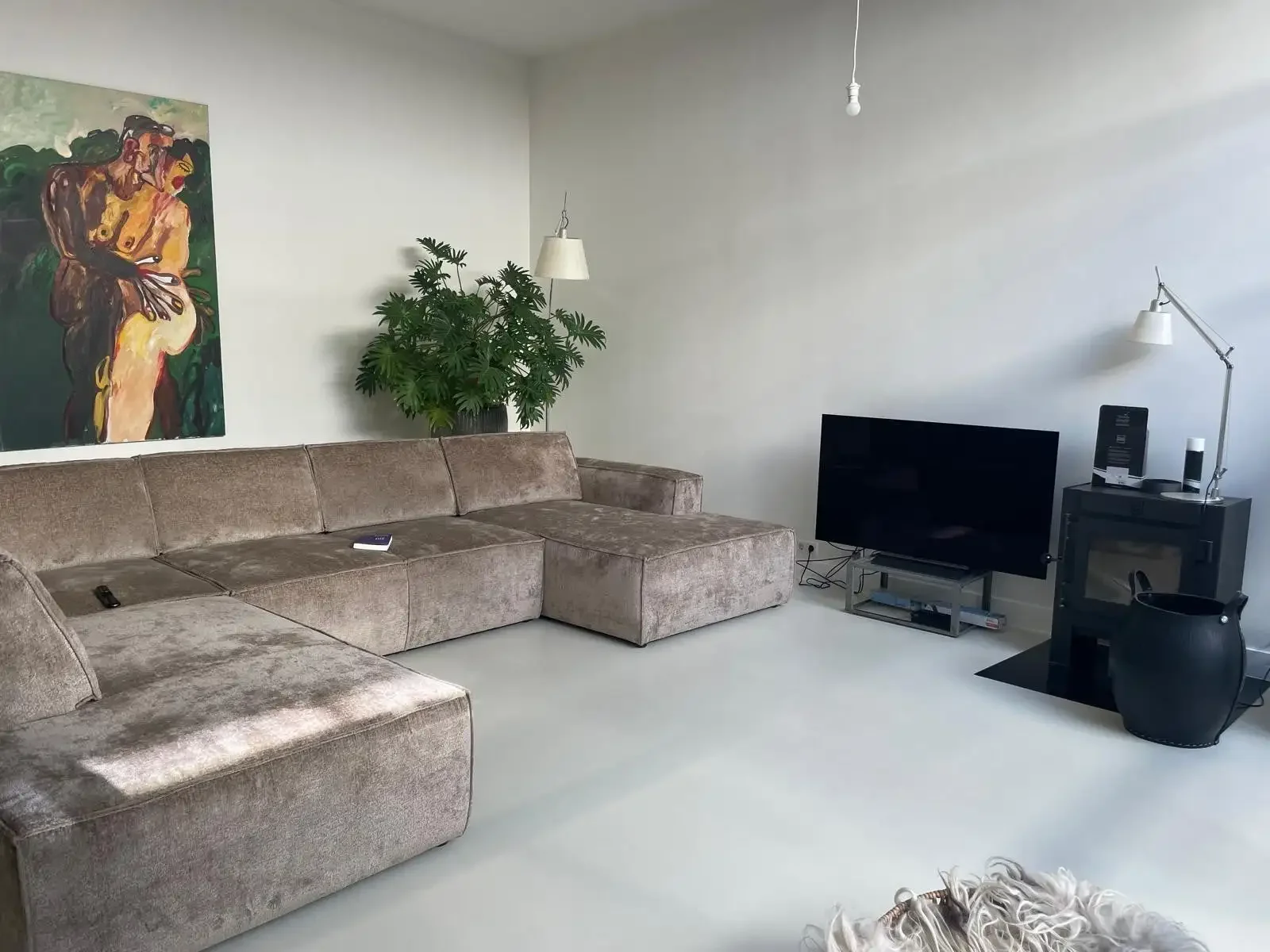 geblurde versie van de foto als achtergrond