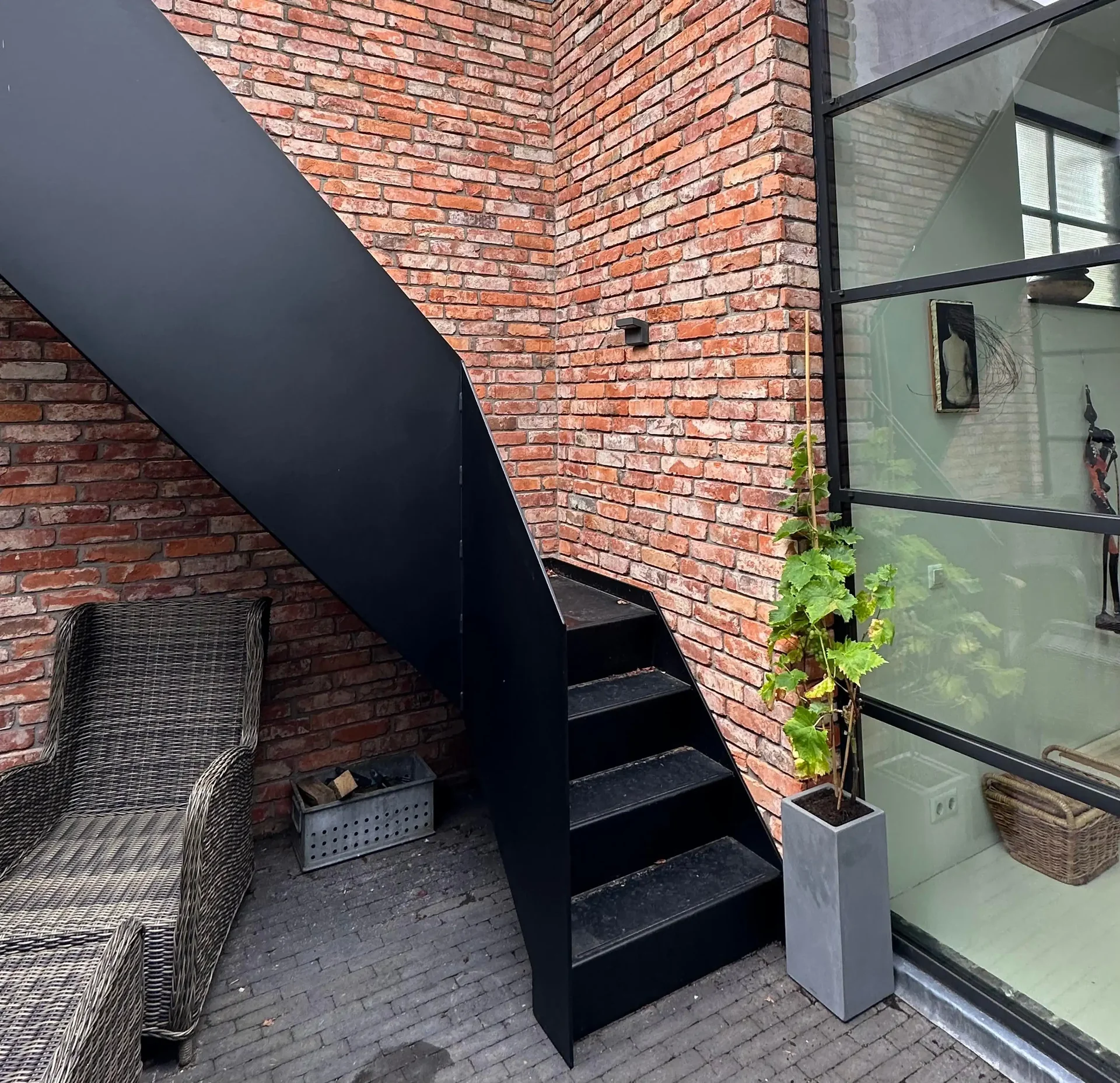 geblurde versie van de foto als achtergrond