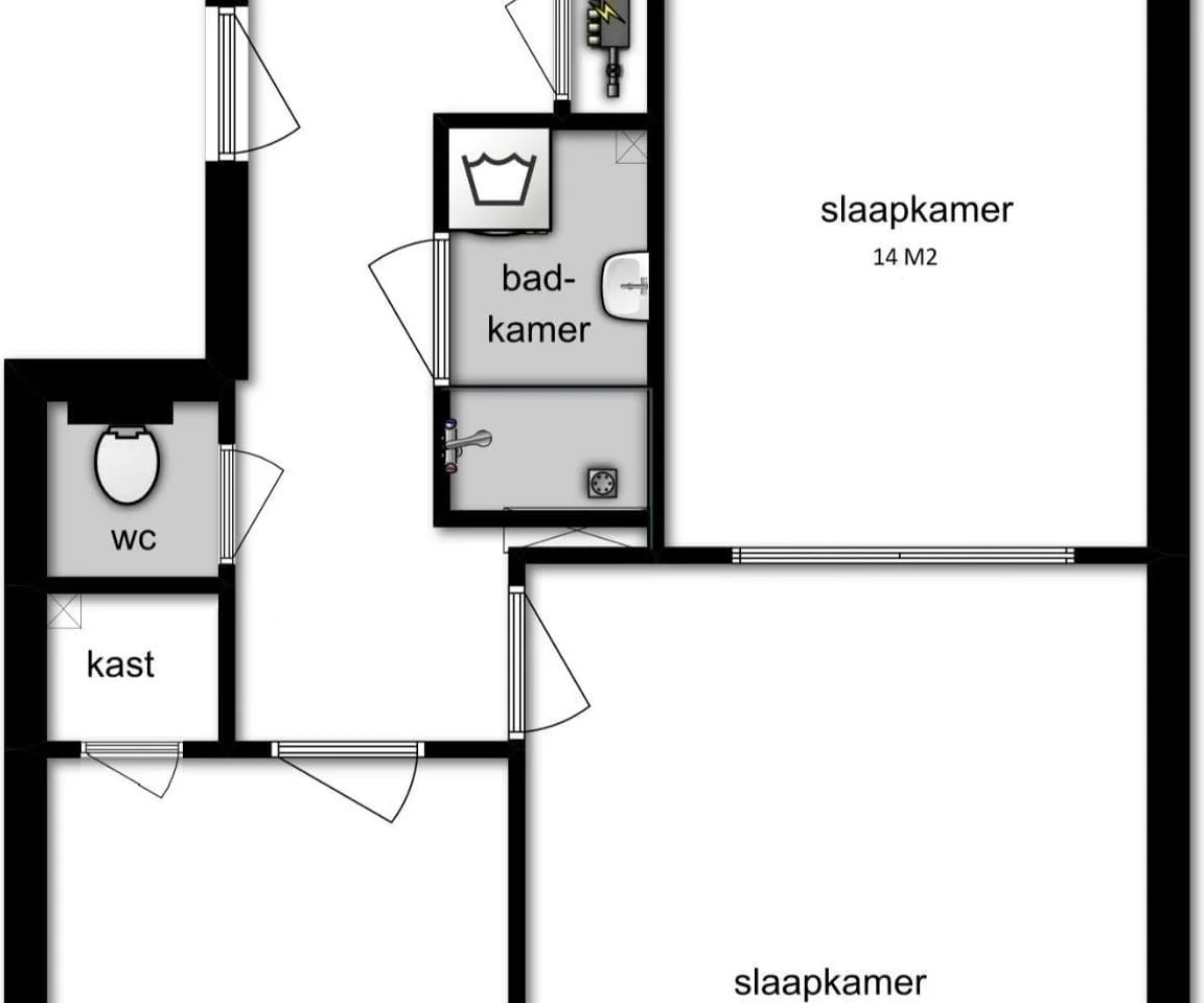 Foto van de Kamer gelegen aan de Van Oestendestraat in Rotterdam