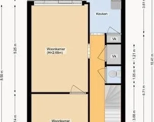 Foto van de Kamer gelegen aan de Merwedestraat in Utrecht