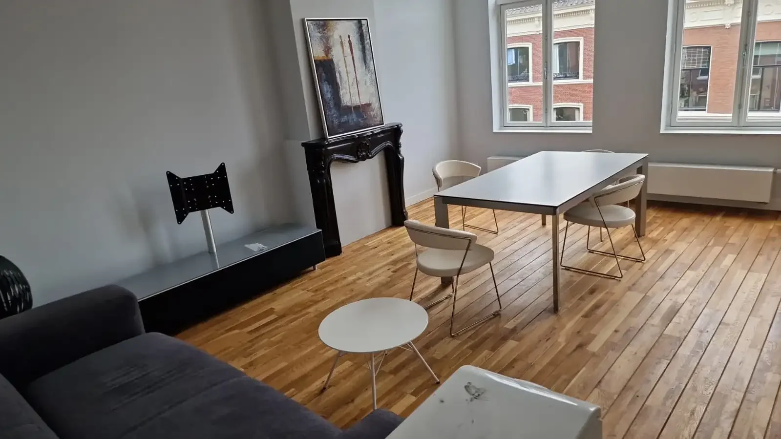 geblurde versie van de foto als achtergrond