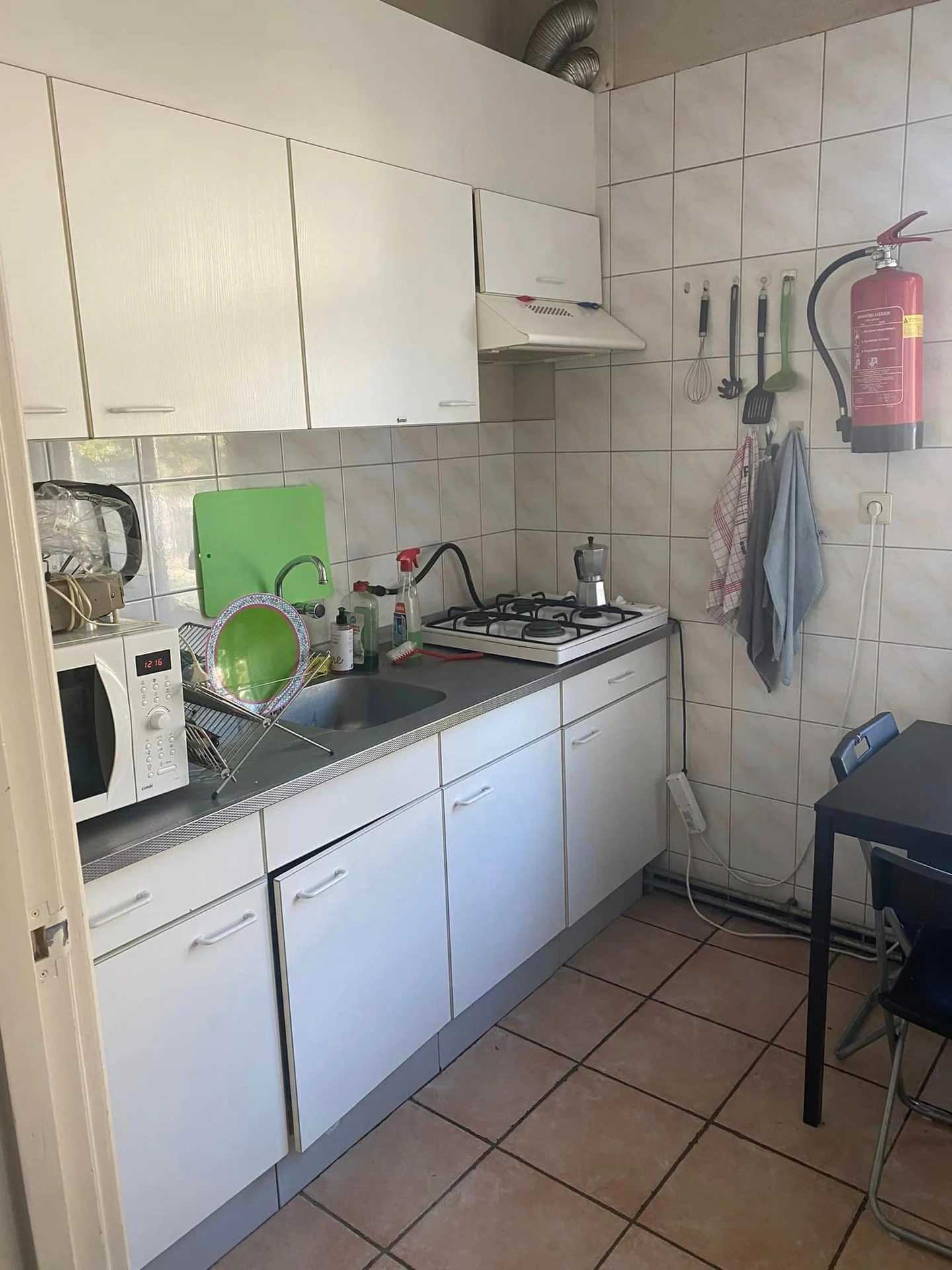 geblurde versie van de foto als achtergrond