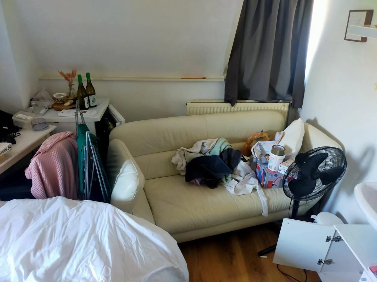 geblurde versie van de foto als achtergrond