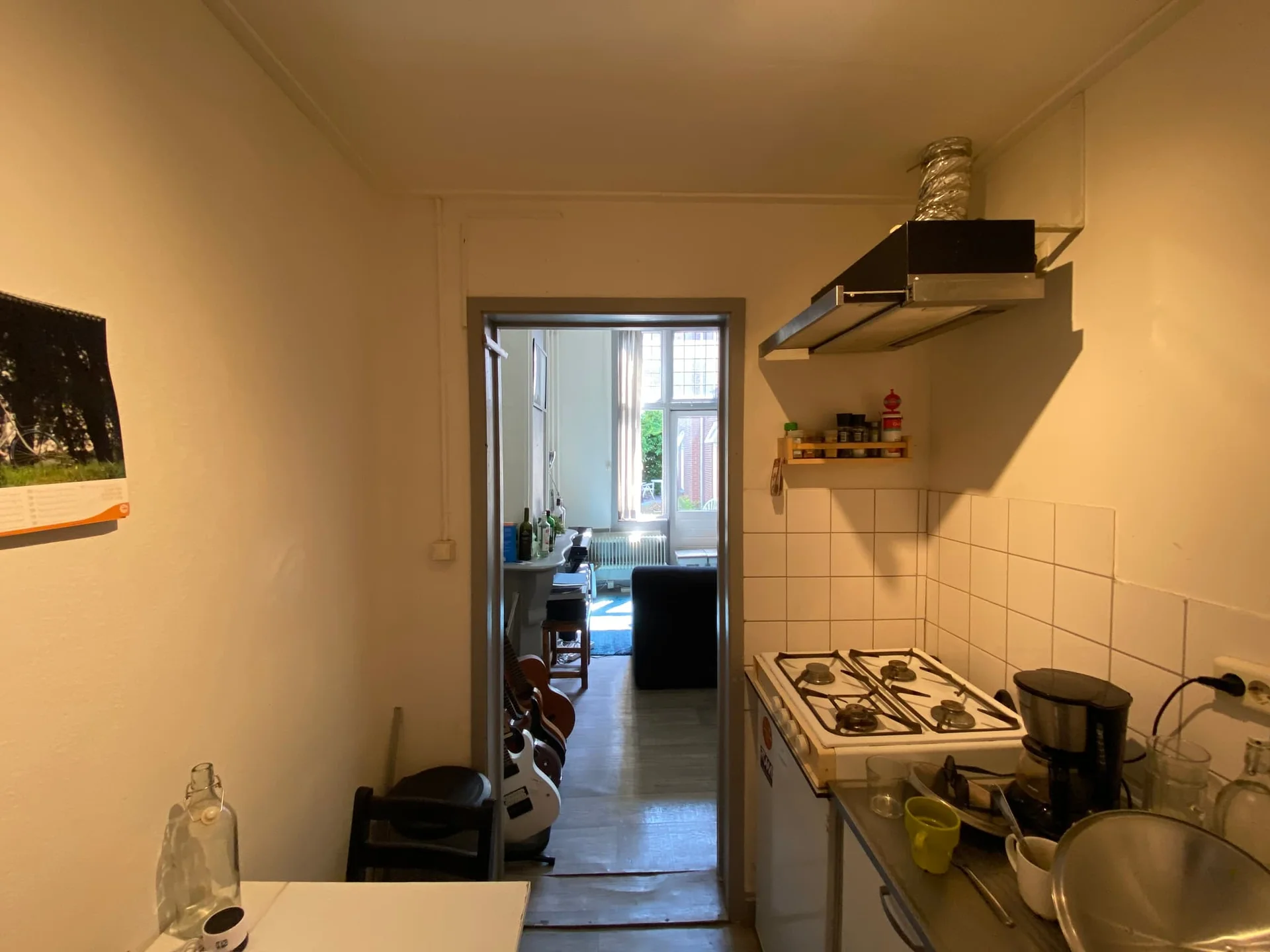 geblurde versie van de foto als achtergrond
