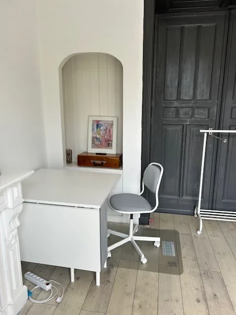 geblurde versie van de foto als achtergrond
