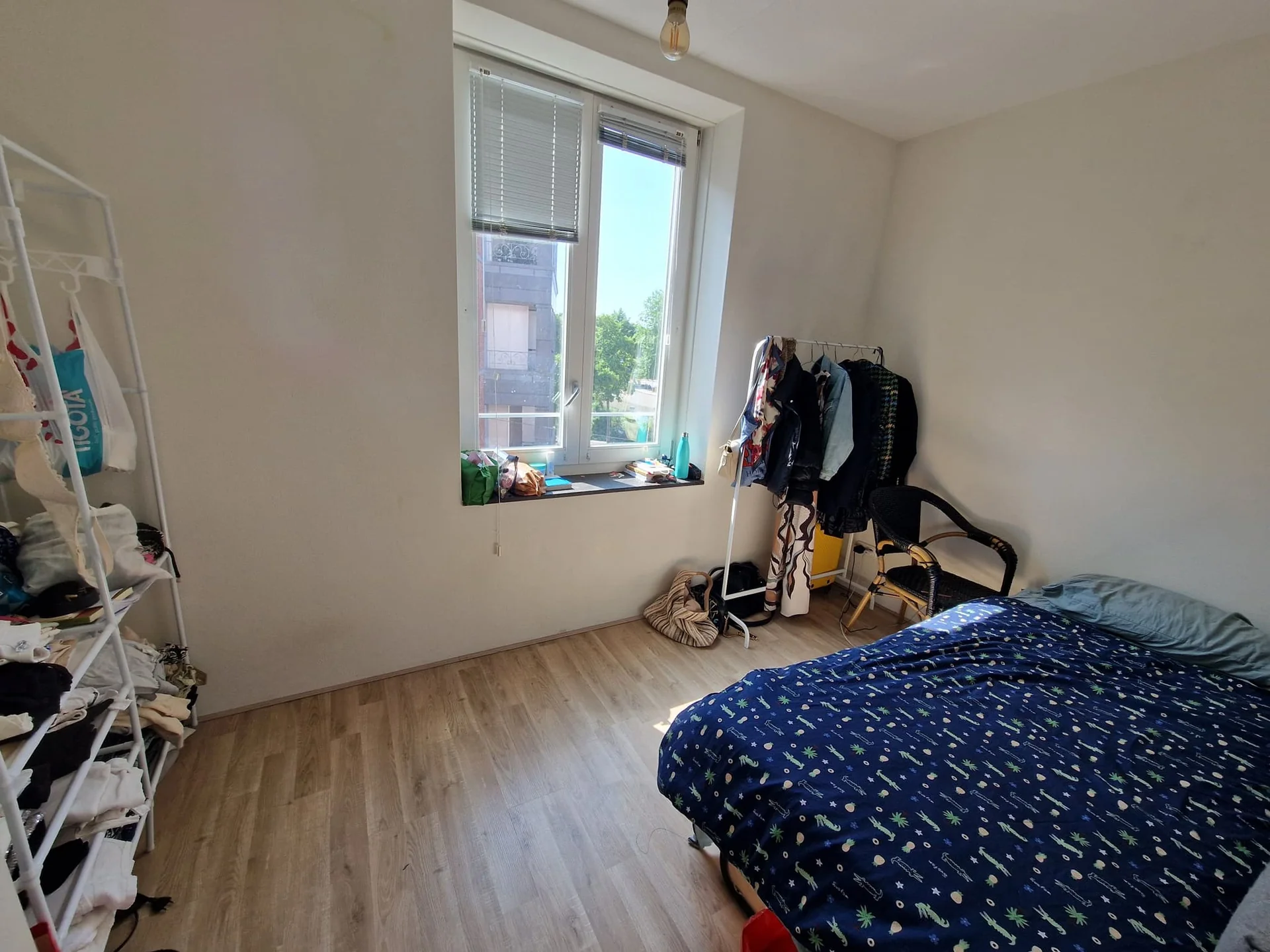 geblurde versie van de foto als achtergrond