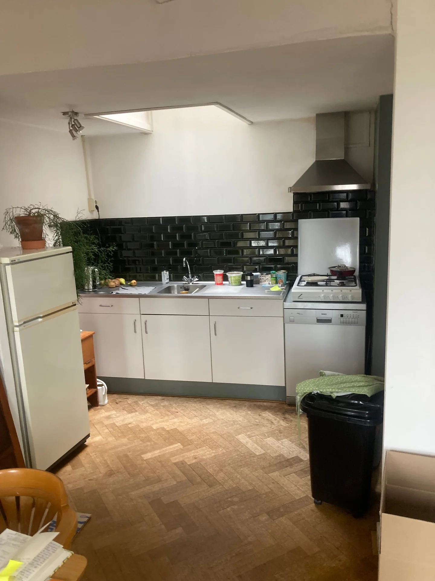 geblurde versie van de foto als achtergrond