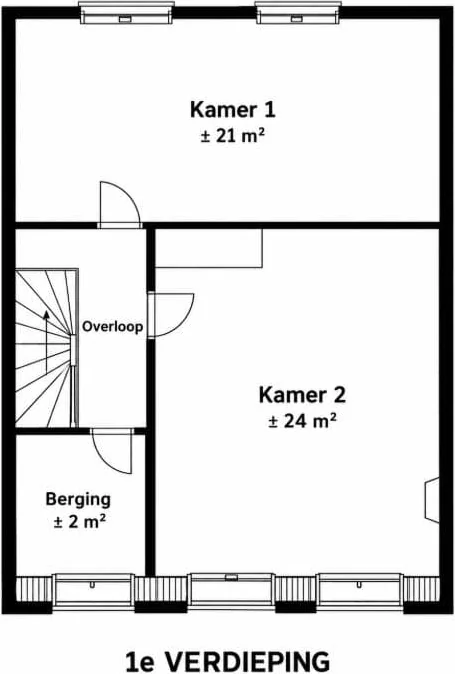 Foto van de Kamer gelegen aan de de Ruyterstraat in Nijmegen