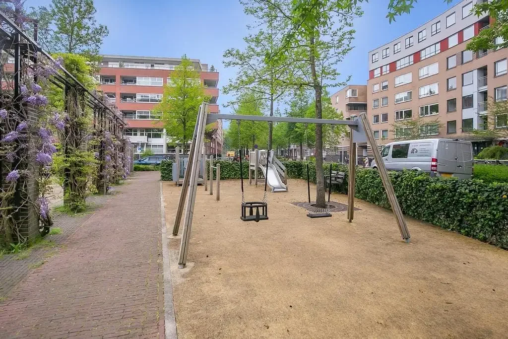 geblurde versie van de foto als achtergrond