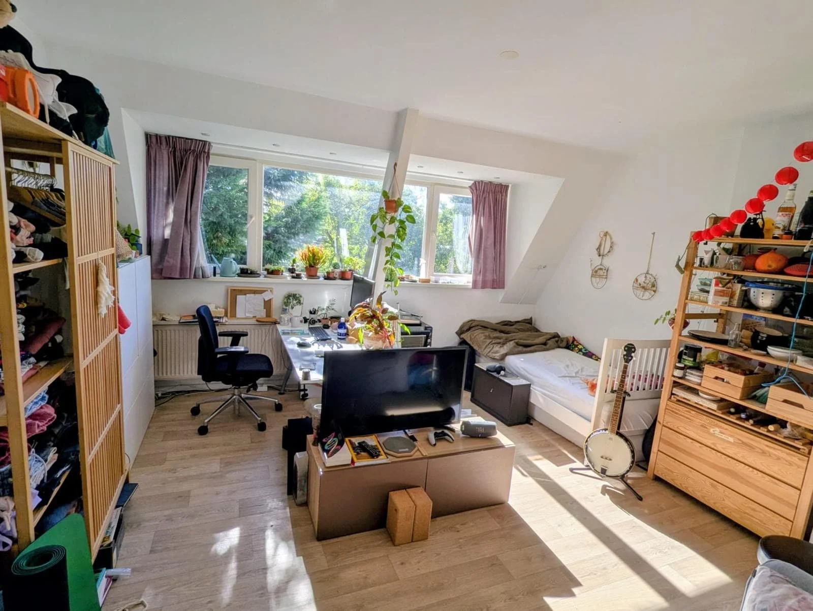 geblurde versie van de foto als achtergrond
