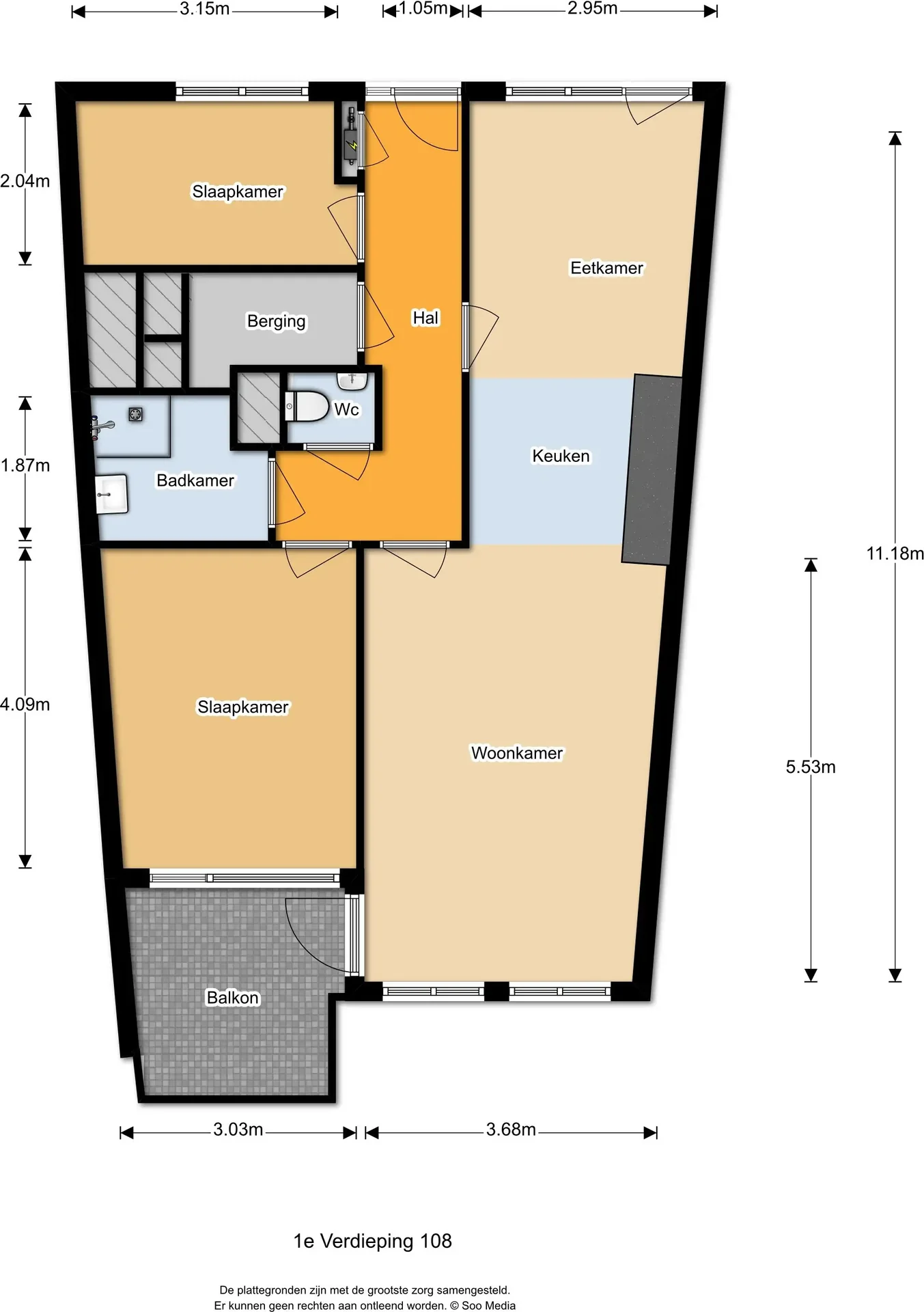 Foto van de Appartement gelegen aan de Triasplein in Harderwijk